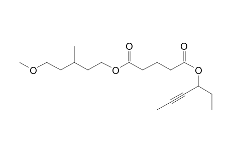 Glutaric acid, hex-4-yn-3-yl 3-methyl-5-methoxypentyl ester