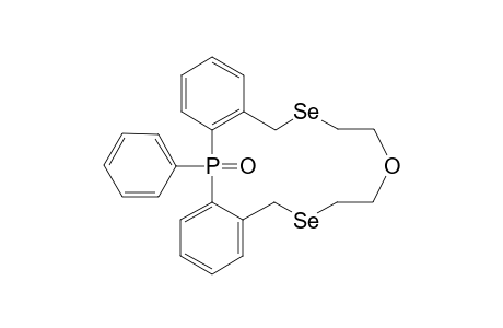 5-Phenyl-5,12,13,15,16,18-hexahydro-10H-5.lammada.5-dibenzo[f,i][1,4,12,8]oxadiselenaphosphacyclotetradecin-5-one