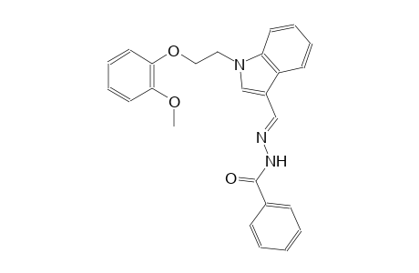 N'-((E)-{1-[2-(2-methoxyphenoxy)ethyl]-1H-indol-3-yl}methylidene)benzohydrazide