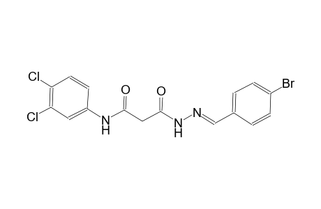 beta-alanine, N-(3,4-dichlorophenyl)-3-oxo-, 2-[(E)-(4-bromophenyl)methylidene]hydrazide