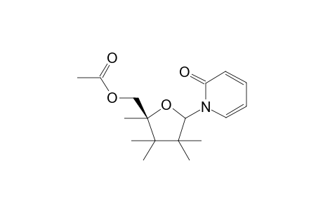 1-(5'-O-Acetyl-2',3'-didesoxy-alpha/beta-D-glycero-pentofuranosyl)-2-(1H)-pyridone