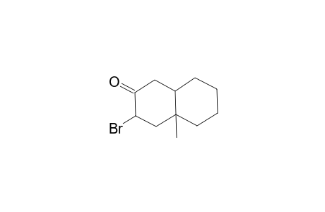2(1H)-Naphthalenone, 3-bromooctahydro-4a-methyl-, (3.alpha.,4a.beta.,8a.alpha.)-