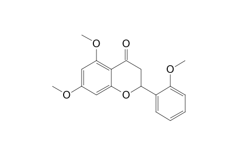 4H-1-Benzopyran-4-one, 2,3-dihydro-5,7-dimethoxy-2-(2-methoxyphenyl)-