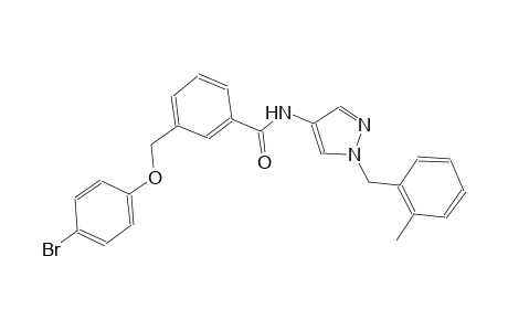 3-[(4-bromophenoxy)methyl]-N-[1-(2-methylbenzyl)-1H-pyrazol-4-yl]benzamide