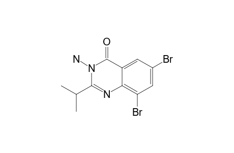 3-AMINO-6,8-DIBROMO-2-ISOPROPYLQUINAZOLIN-4-ONE