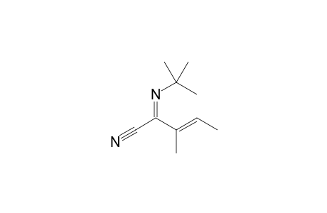 3-Pentenenitrile, 2-[(1,1-dimethylethyl)imino]-3-methyl-, (?,E)-