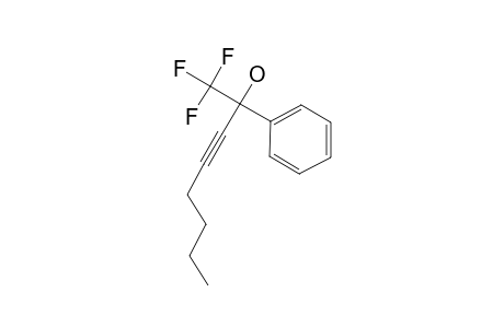 1,1,1-trifluoro-2-phenyloct-3-yn-2-ol