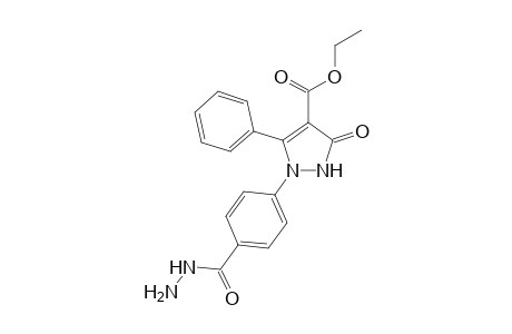 Ethyl-1-(4-(hydrazinecarbonyl)phenyl)-3-oxo-5-phenyl-2,3-dihydro-1H-pyrazol-4-carboxylate