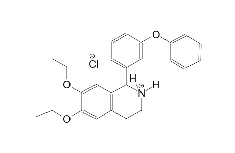 isoquinolinium, 6,7-diethoxy-1,2,3,4-tetrahydro-1-(3-phenoxyphenyl)-,chloride