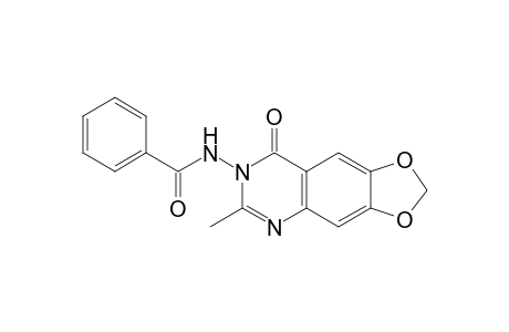 3-Benzoylamino-2-methyl-6,7-methylenedioxyquinazolin-4(3H)-one