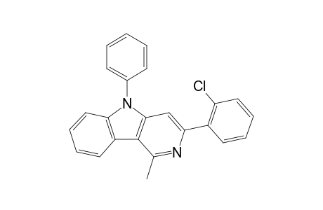 3-(2-chlorophenyl)-1-methyl-5-phenyl-5H-pyrido[4,3-b]indole