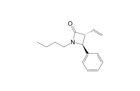 trans-1-Butyl-4-phenyl-3-vinyl-2-azetanone