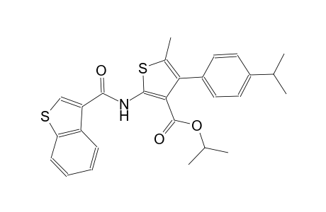 isopropyl 2-[(1-benzothien-3-ylcarbonyl)amino]-4-(4-isopropylphenyl)-5-methyl-3-thiophenecarboxylate