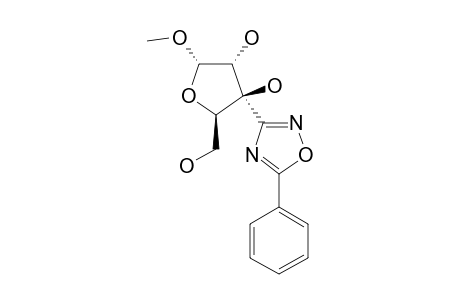 3-C-(METHYL-ALPHA-D-XYLOFURANO-3-YL)-5-PHENYL-1,2,4-OXADIAZOLE