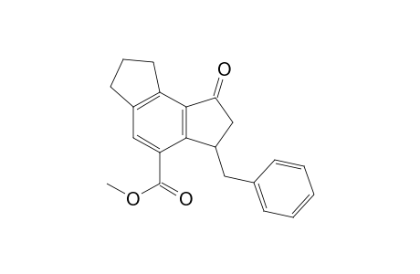 as-Indacene-4-carboxylic acid, 1,2,3,6,7,8-hexahydro-1-oxo-3-(phenylmethyl)-, methyl ester