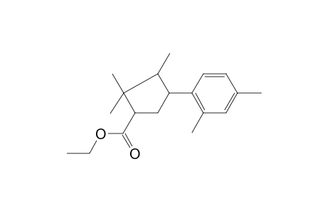 4-(2,4-dimethylphenyl)-2,2,3-trimethyl-1-cyclopentanecarboxylic acid ethyl ester