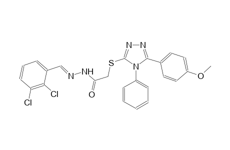 acetic acid, [[5-(4-methoxyphenyl)-4-phenyl-4H-1,2,4-triazol-3-yl]thio]-, 2-[(E)-(2,3-dichlorophenyl)methylidene]hydrazide
