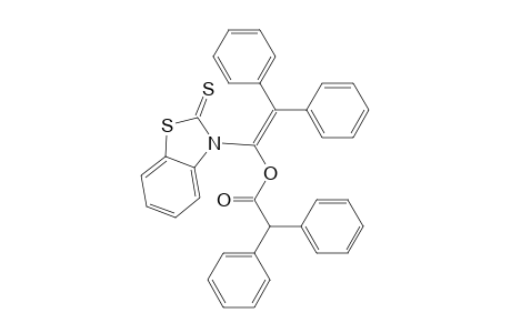 2,2-Diphenyl-1-(2-thioxo-3(2H)-benzothiazolyl)ethenyl ester of .alpha.-phenylbenzeneacetic acid