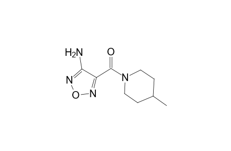 4-[(4-Methyl-1-piperidinyl)carbonyl]-1,2,5-oxadiazol-3-amine