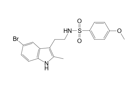 N-[2-(5-bromanyl-2-methyl-1H-indol-3-yl)ethyl]-4-methoxy-benzenesulfonamide