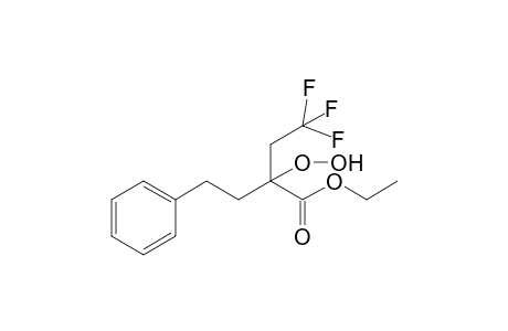 Ethyl 4,4,4-trifluoro-2-hydroxyperoxy-2-phenethylbutanoate