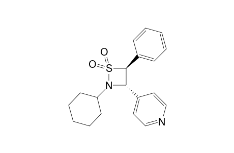 tans-2-Cyclohexyl-3-(4-pyridyl)-4-phenyl-1,2-thiazetizine 1,1-dioxide