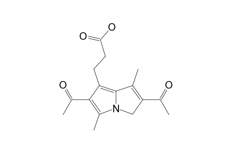 2,6-DIACETYL-1,5-DIMETHYL-7-(2-CARBOXYETHYL)-3H-PYRROLIZINE;ALA-DERIVATIVE