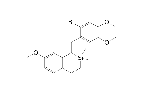 1-(2-Bromo-4,5-dimethoxy-benzyl)-7-methoxy-2,2-dimethyl-1,2,3,4-tetrahydro-benzo[c]siline