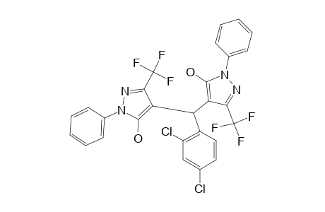 4,4'-[(2,4-DICHLOROPHENYL)-METHYLENE]-BIS-[1-PHENYL-3-(TRIFLUROMETHYL)-1H-PYRAZOL-5-OL]