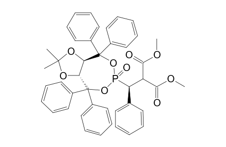 2-{(S)-1-[(3aR,8aR)-2,2-Dimethyl-6-oxo-4,4,8,8-tetraphenyl-6.lamda.5-phosphepino[4,5-d][1,3]dioxol-6-yl]-1-phenylmethyl}malonic acid dimethyl ester