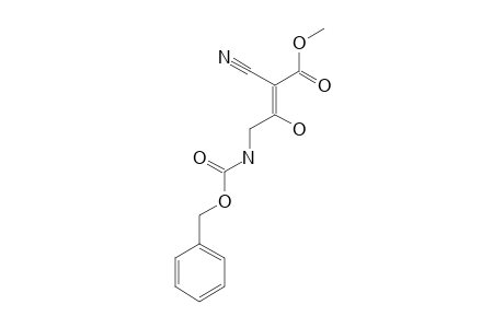 METHYL-4-BENZYLOXYCARBONYLAMINO-2-CYANO-3-HYDROXYBUT-2-ENOATE