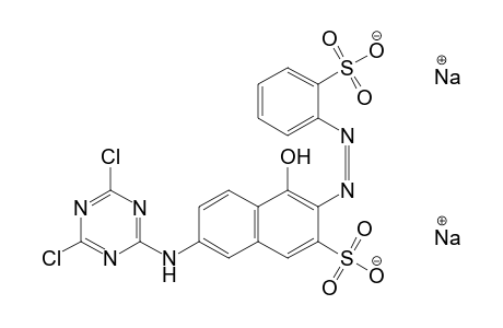 2-Naphthalenesulfonic acid, 7-[(4,6-dichloro-1,3,5-triazin-2-yl)amino]-4-hydroxy-3-[(2-sulfophenyl)azo]-
