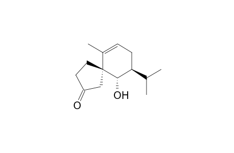 (5R,6S,7S)-10-methyl-6-oxidanyl-7-propan-2-yl-spiro[4.5]dec-9-en-3-one