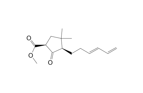 Cyclopentanecarboxylic acid, 3-(3,5-hexadienyl)-4,4-dimethyl-2-oxo-, methyl ester, cis-(.+-.)-