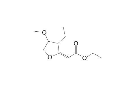 2-(E)-(Ethoxycarbonylmethylidene)-4-methoxy-3-ethyltetrahydrofuran