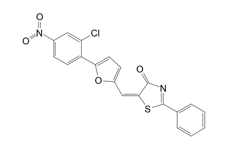 5-[5-(2-chloro-4-nitro-phenyl)-furan-2-ylmethylene]-2-phenyl-thiazol-4-one