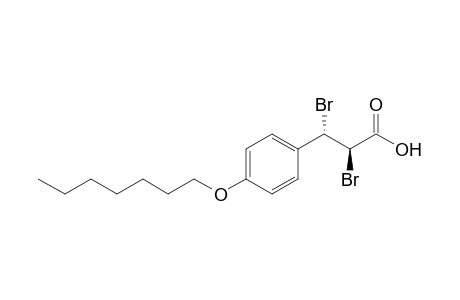 anti-(2R,3S)-2,3-Dibromo-3-(4-heptyloxyphenyl)propanoic acid