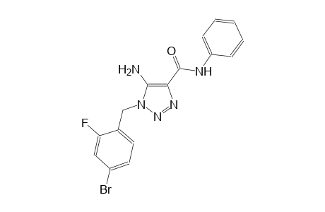 1H-1,2,3-triazole-4-carboxamide, 5-amino-1-[(4-bromo-2-fluorophenyl)methyl]-N-phenyl-