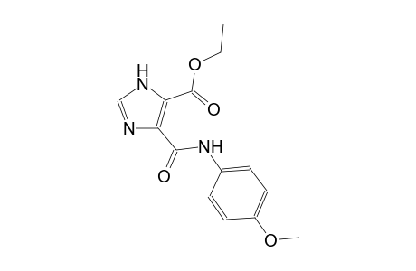1H-imidazole-5-carboxylic acid, 4-[[(4-methoxyphenyl)amino]carbonyl]-, ethyl ester