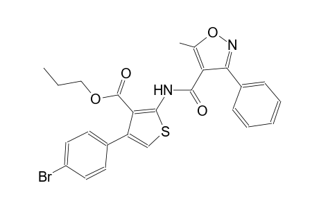 propyl 4-(4-bromophenyl)-2-{[(5-methyl-3-phenyl-4-isoxazolyl)carbonyl]amino}-3-thiophenecarboxylate