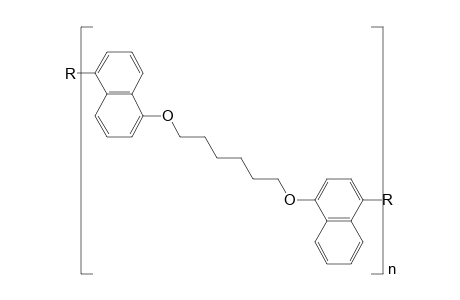 Poly(dinaphthylene hexamethylene ether)