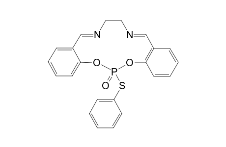 (5E,9E)-16-(Phenylsulfanyl)-7,8-dihydro-16lambda5-dibenzo-[d,l][1,3,7,10,2]dioxadiazaphosphacyclotridecin-16-one