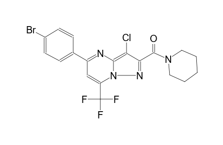 5-(4-bromophenyl)-3-chloro-2-(1-piperidinylcarbonyl)-7-(trifluoromethyl)pyrazolo[1,5-a]pyrimidine