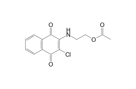 Acetic acid, 2-[(3-chloro-1,4-dihydro-1,4-dioxo-2-naphthalenyl)amino]ethyl ester