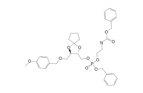 (2-[BENZYLOXY-[(2R,3R)-3-(4'-METHOXYBENZYLOXYMETHYL)-1,4-DIOXA-SPIRO-[4.4]-NON-2-YLMETHOXY]-PHOSPHORYLOXY]-ETHYL)-CARBAMIC-ACID-BENZYLESTER
