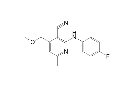 2-[(4-fluorophenyl)amino]-4-(methoxymethyl)-6-methylpyridine-3-carbonitrile