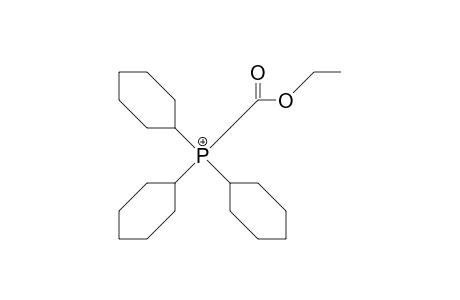 Carboethoxymethyl-tricyclohexyl-phosphonium cation