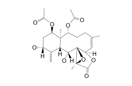 (1R,2R,5Z,7R,8S,9R,10R,12R,14R,17S)-2,14-DIACETOXY-8,17-EPOXY-9,12-DIHYDROXYBRIARA-5,11(20)-DIEN-18-ONE