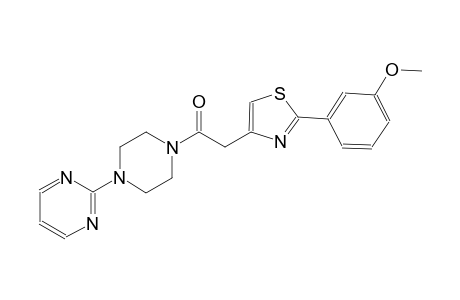pyrimidine, 2-[4-[[2-(3-methoxyphenyl)-4-thiazolyl]acetyl]-1-piperazinyl]-