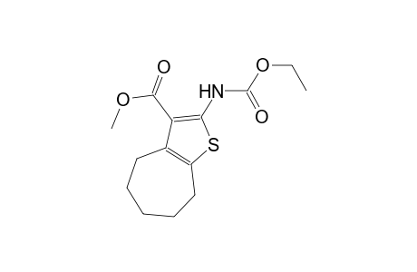 methyl 2-[(ethoxycarbonyl)amino]-5,6,7,8-tetrahydro-4H-cyclohepta[b]thiophene-3-carboxylate